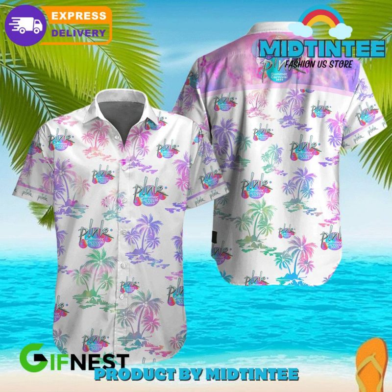 Pink Summer Carnival 2024 Summer Trending White Hawaiian Shirt Midtintee   Pink Summer Carnival 2024 Summer Trending Black Hawaiian Shirt 1 800x800 