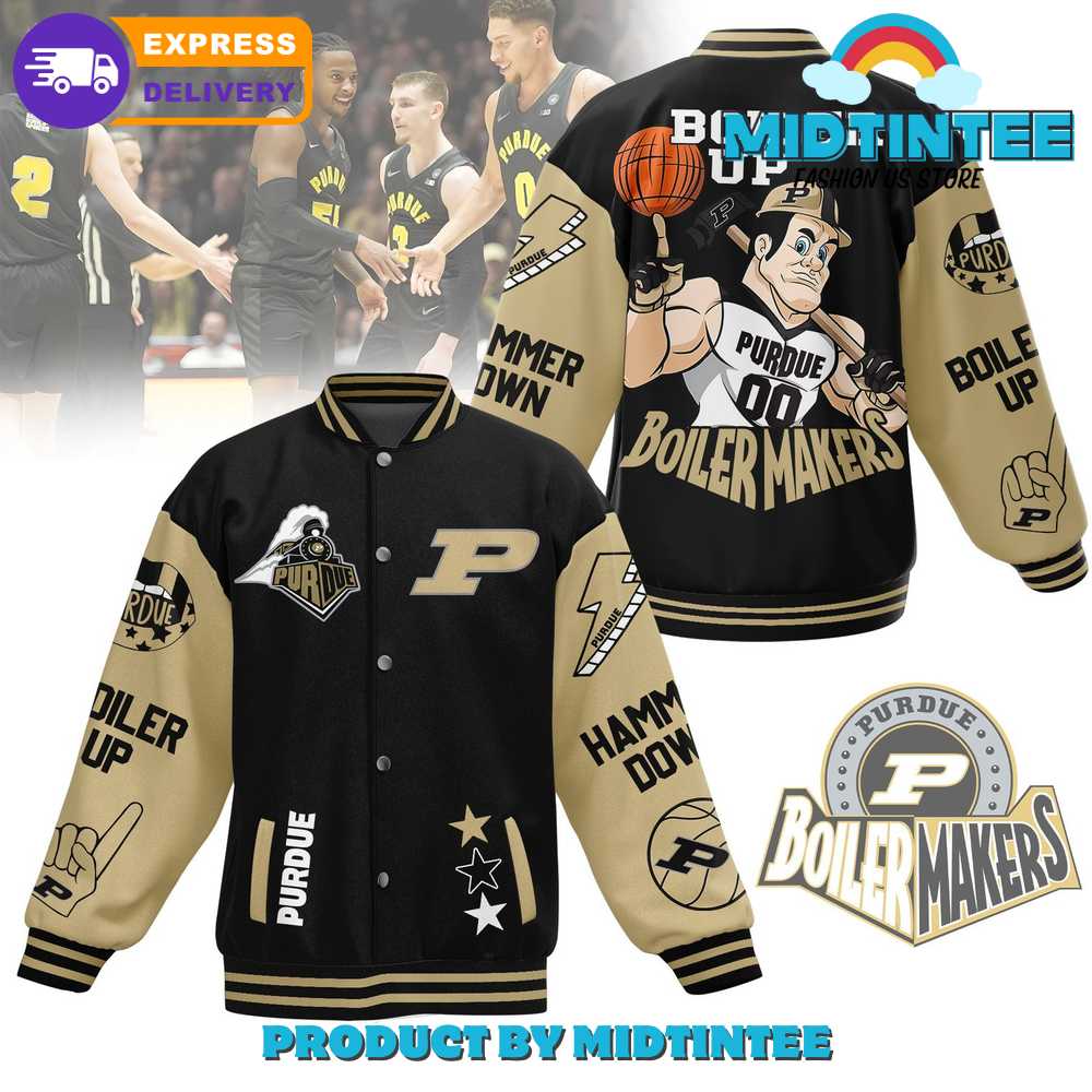 Purdue Boilermakers Boiler Up Baseball Jacket