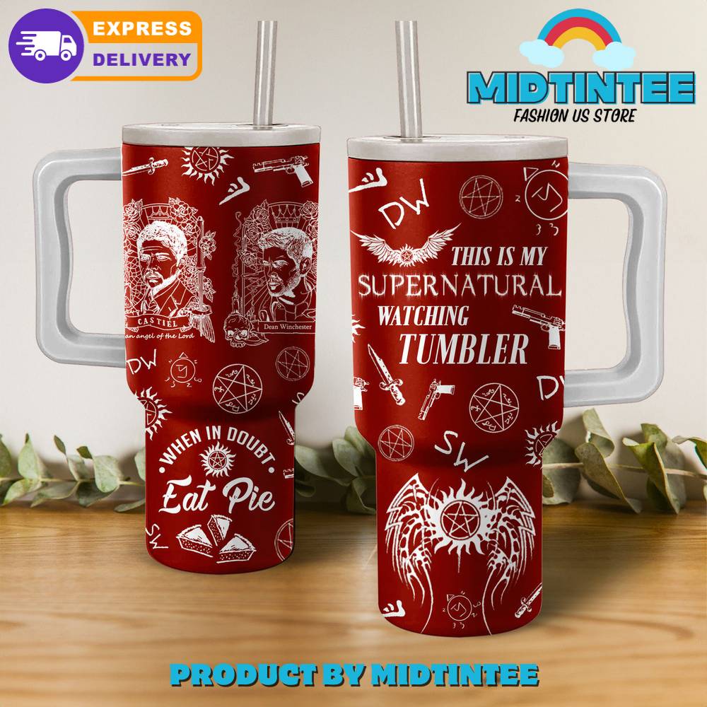 Supernatural This Is My Watching Stanley Tumbler