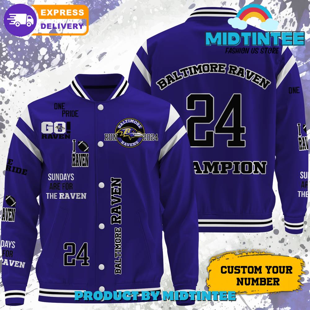 Baltimore Ravens NFL 2024 One Pride Go Raven Baseball Jacket