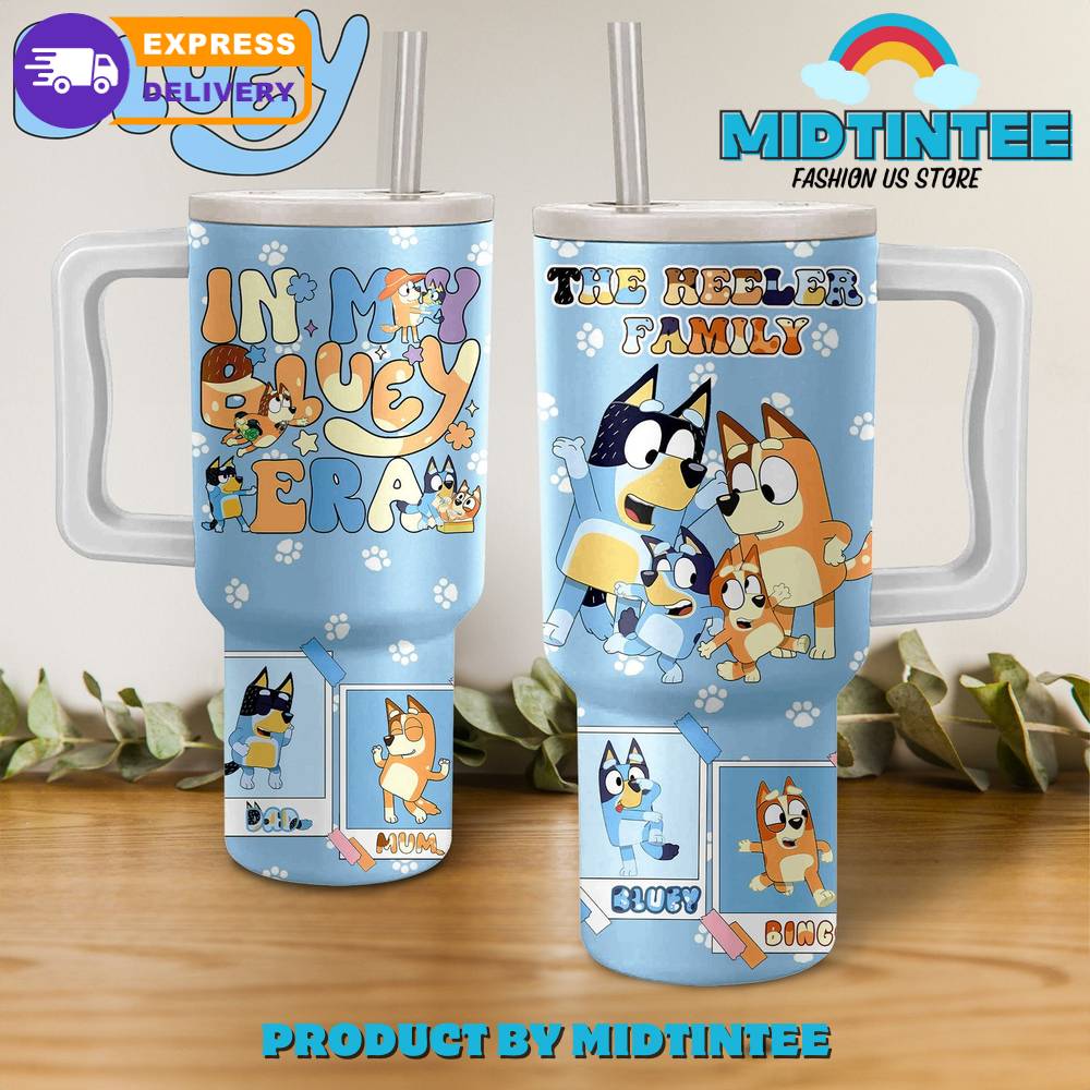 Bluey The Heeler Family 40 oz Stanley Tumbler
