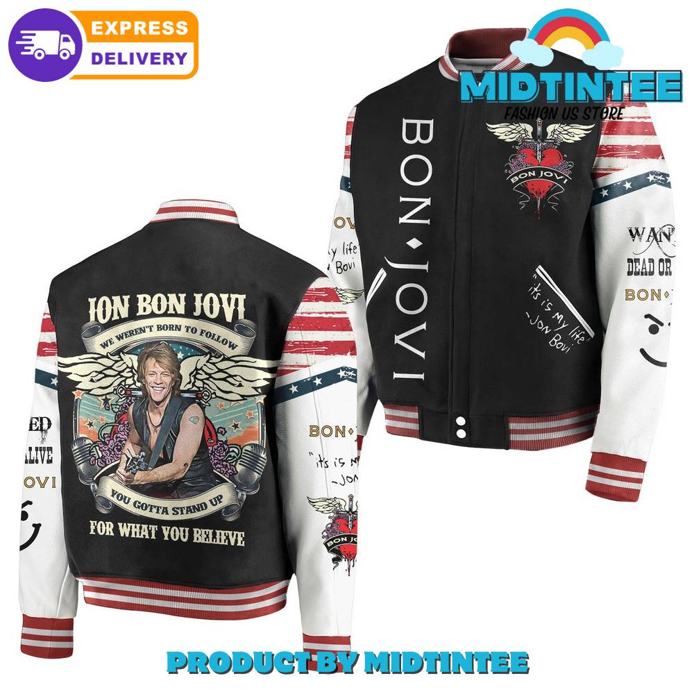 Bon Jovi You Gotta Stand Up Baseball Jacket