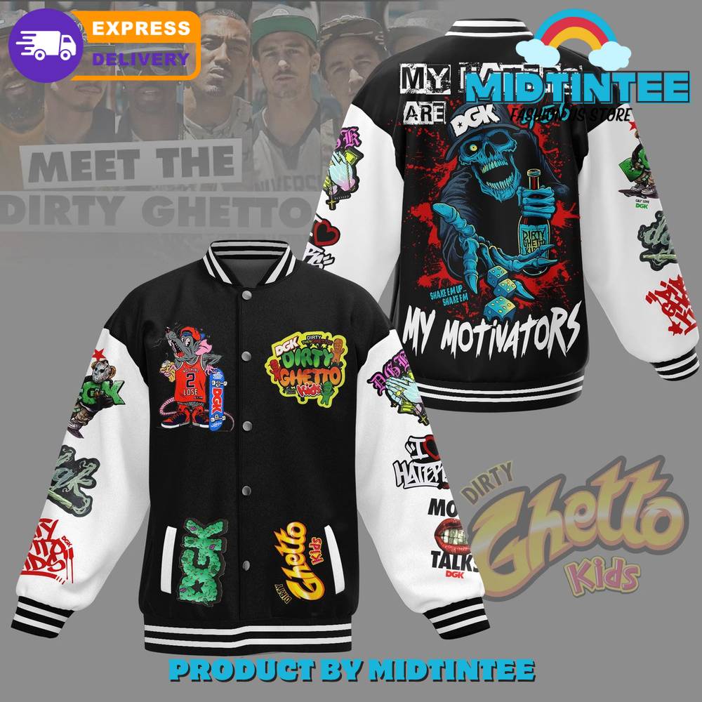 Dirty Chetto Kids My Haters Are My Motivators Baseball Jacket
