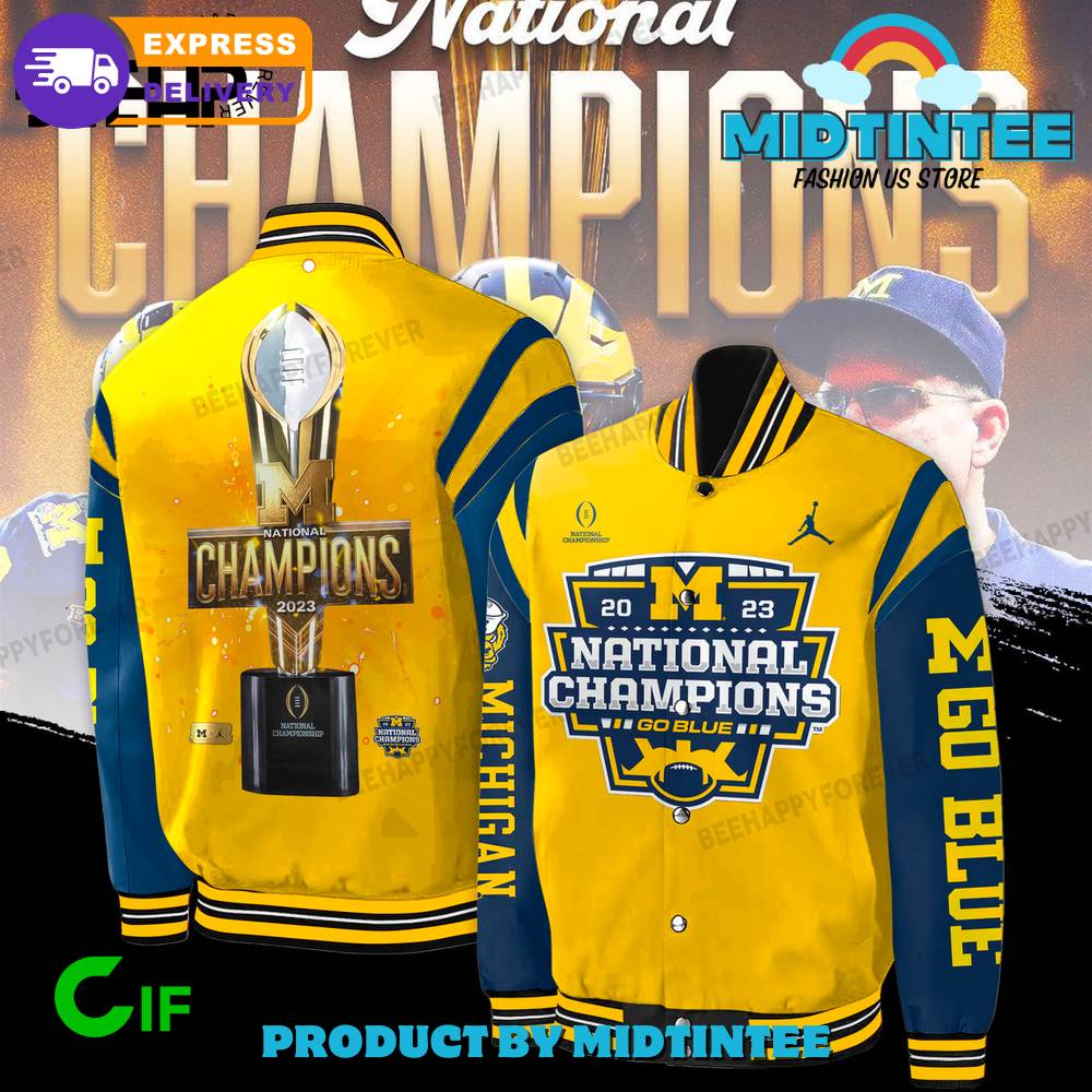 Michigan Wolverines National Champions 2024 Baseball Jacket