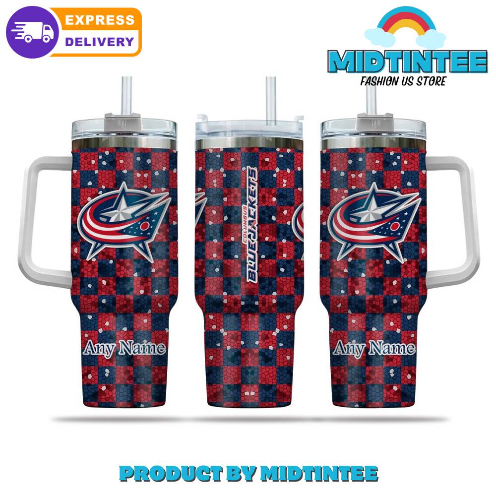 NHL Columbus Blue Jackets Special Design 40 oz Stanley Tumbler
