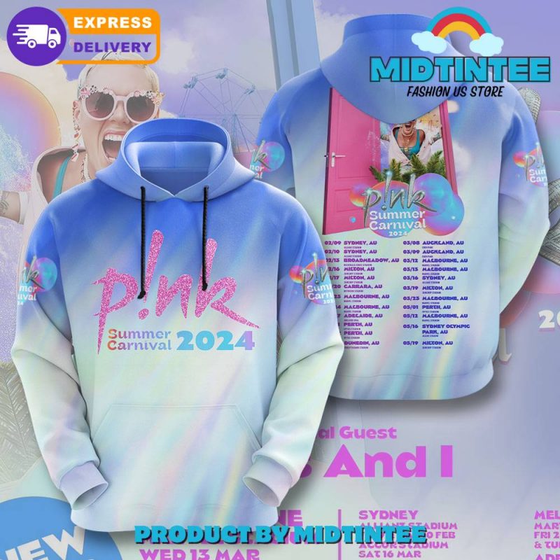 Pink Summer Carnival 2024 Tour Colorful Hoodie Midtintee