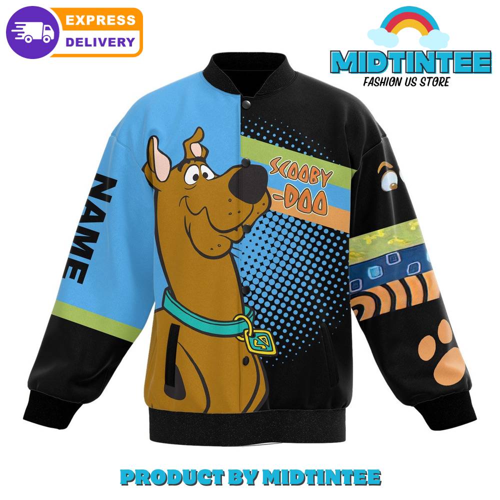 Scooby Doo The Mystery Machine Custom Name Baseball Jacket