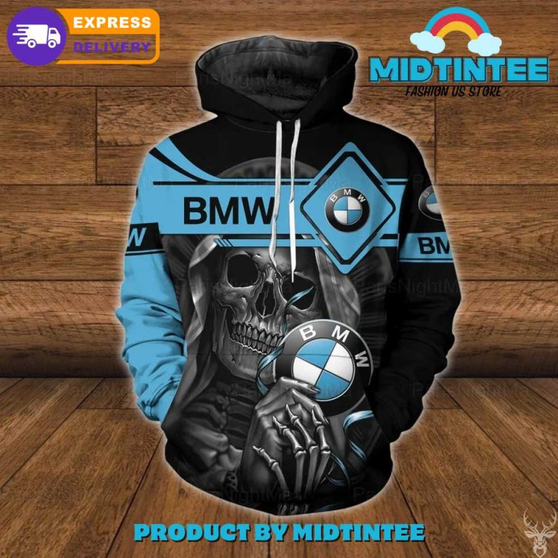 Skull BMW Logo Apparel Hoodie - Midtintee