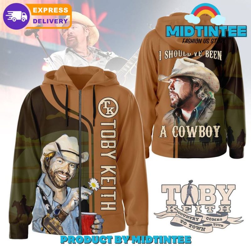 Toby Keith Should Have Been A Cowboy Zip Hoodie - Midtintee