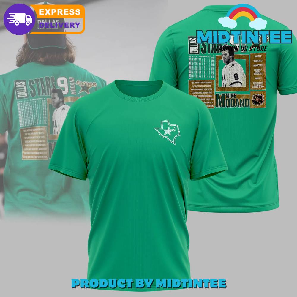 Dallas Stars Mitchell And Ness Mike Modano Stats Shirt