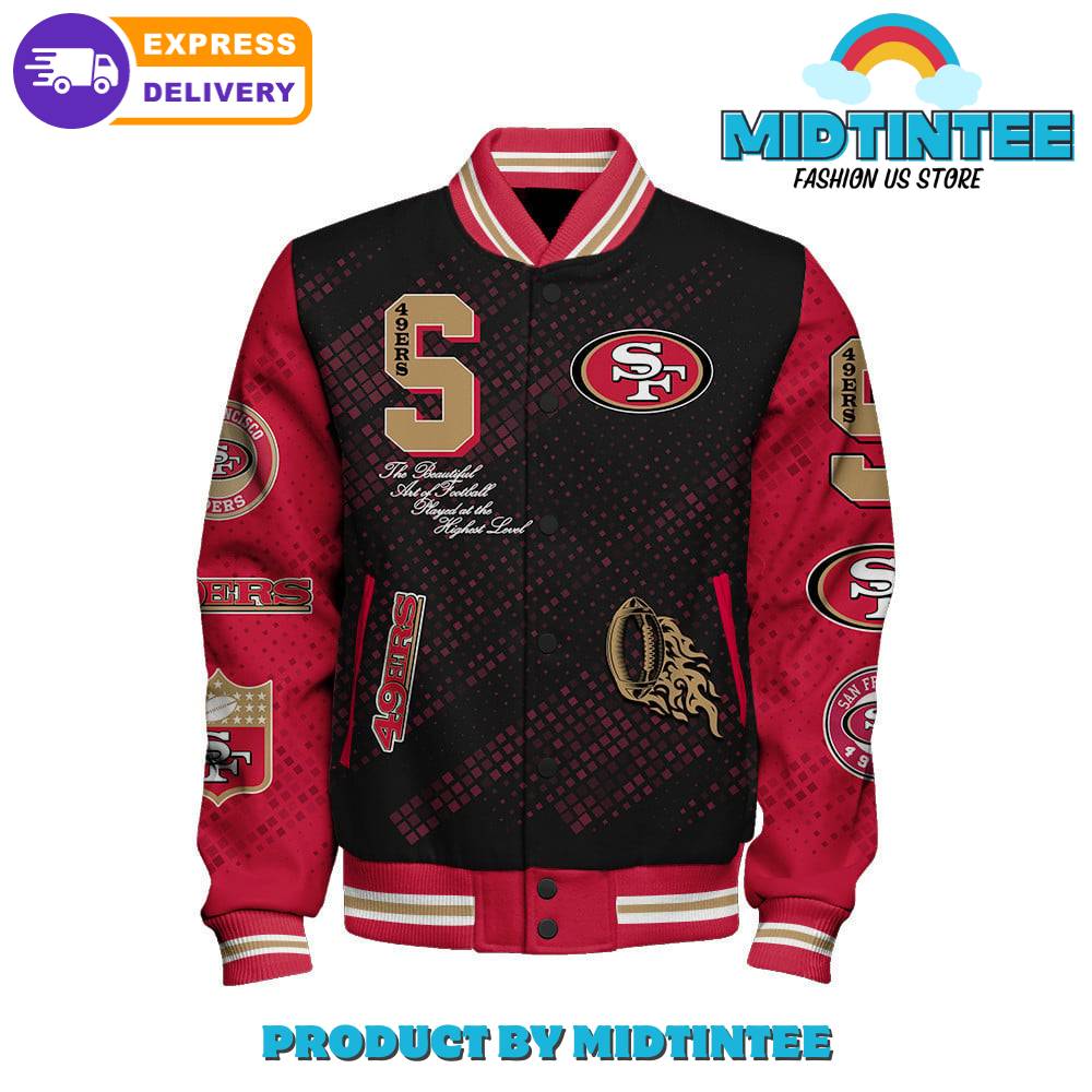 San Francisco 49Ers 2024 NFL Pattern Baseball Jacket