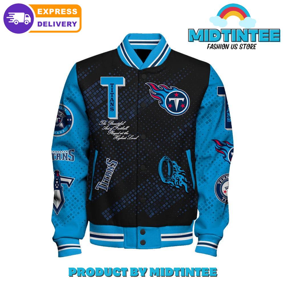 Tennessee Titans 2024 NFL Pattern Baseball Jacket