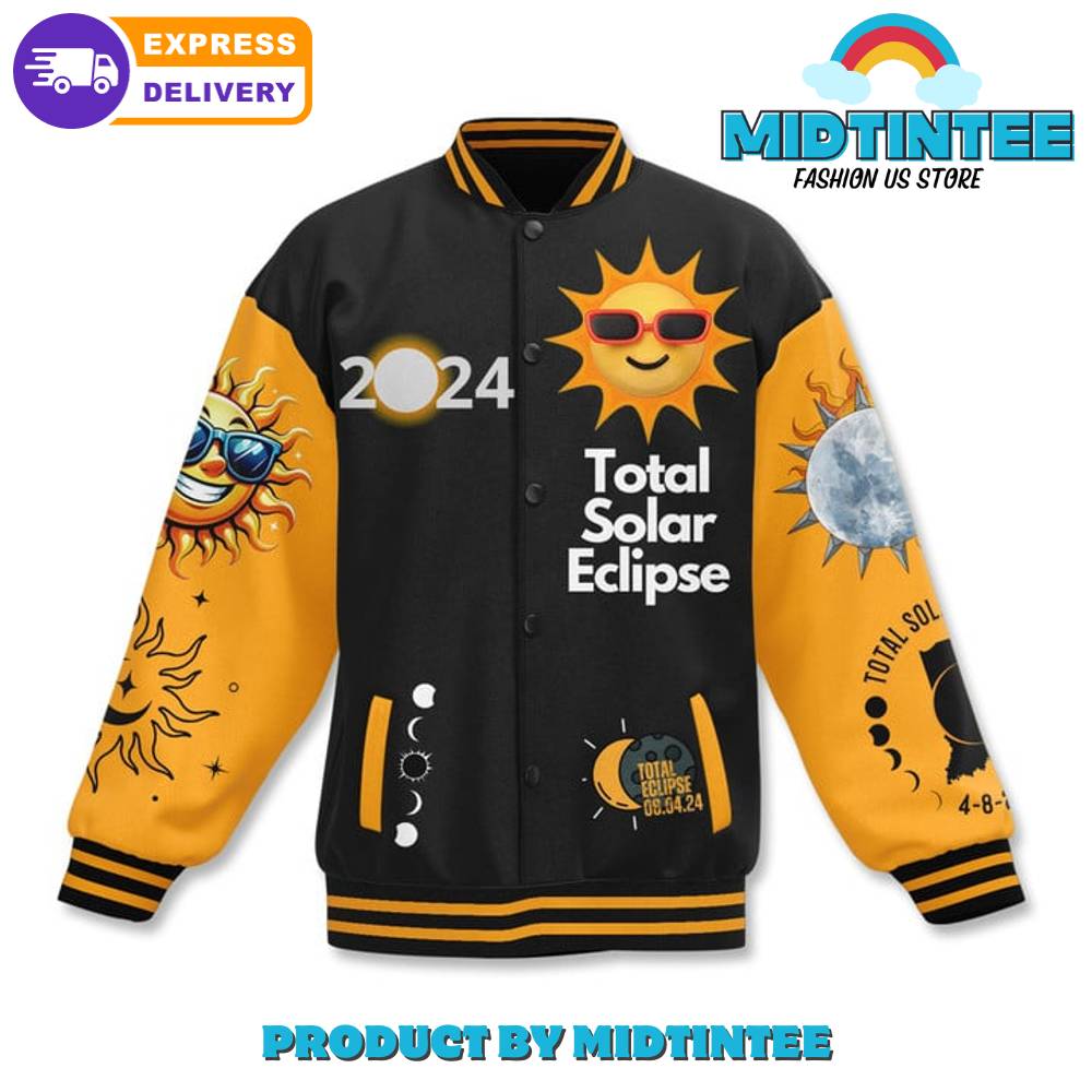 Total Solar Eclipse 2024 I Got Mooned Baseball Jacket