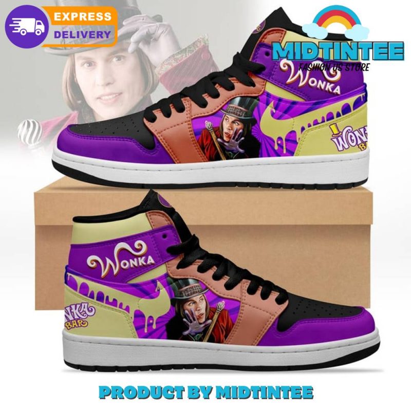 Willy Wonka Chocolate Bar Nike Air Jordan 1 - Midtintee