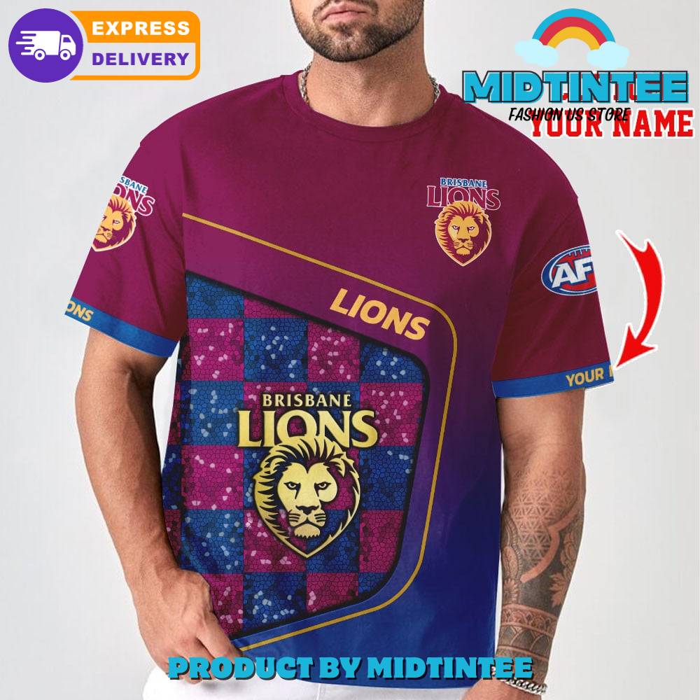 AFL Brisbane Lions Personalized 3D T-Shirt Limited Edition