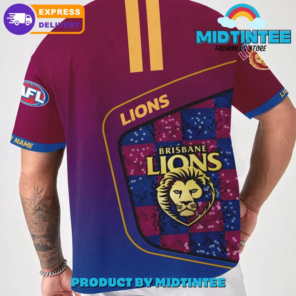 AFL Brisbane Lions Personalized 3D T-Shirt Limited Edition