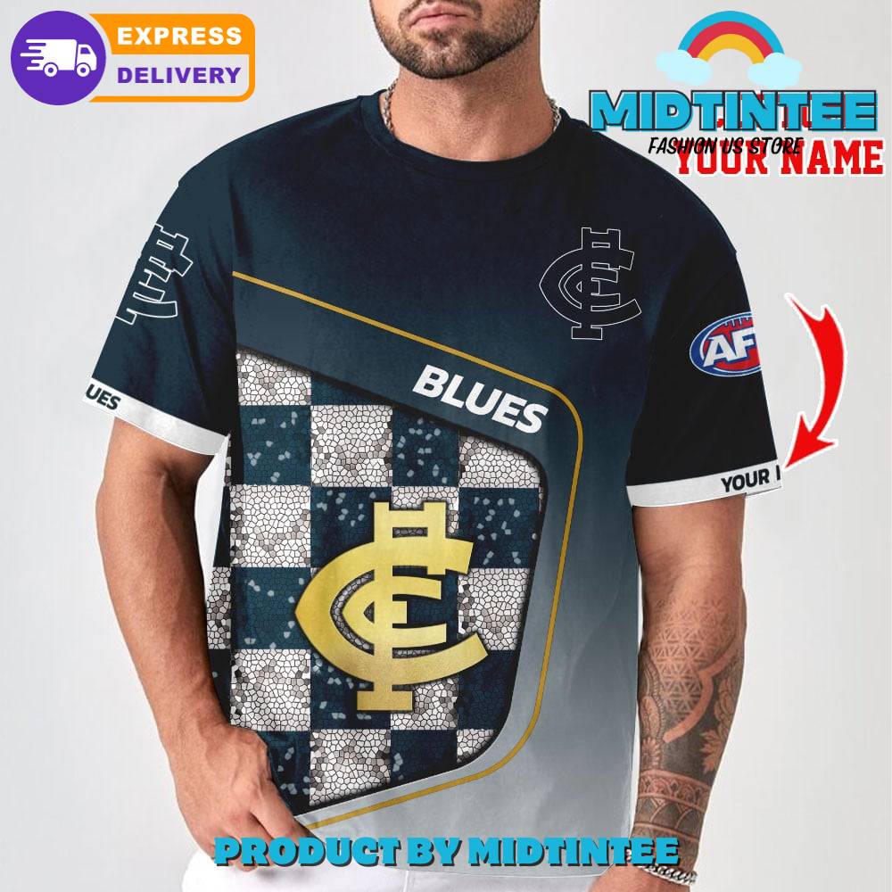 AFL Carlton FC Personalized 3D T-Shirt Limited Edition