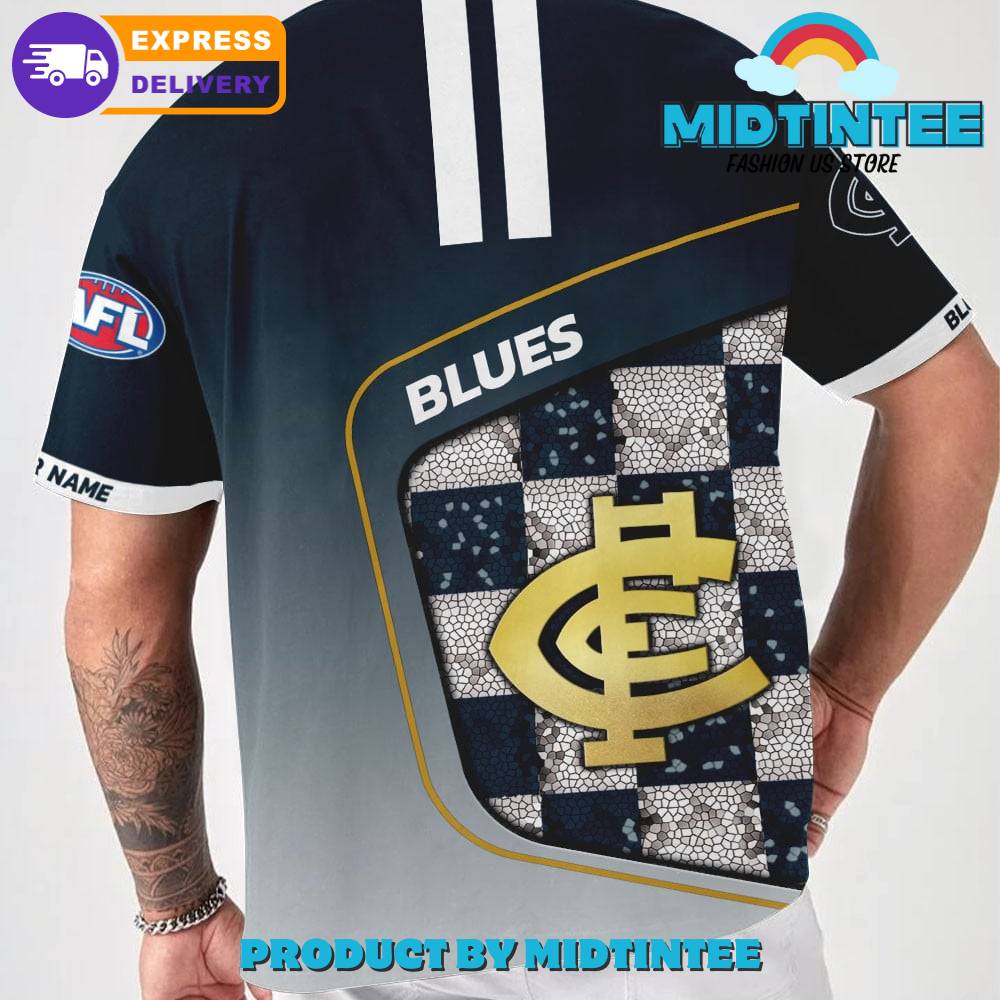 AFL Carlton FC Personalized 3D T-Shirt Limited Edition