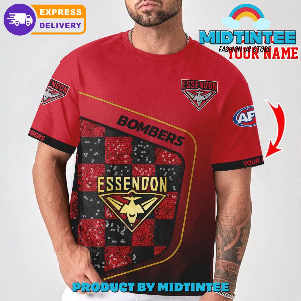 AFL Essendon FC Personalized 3D T-Shirt Limited Edition