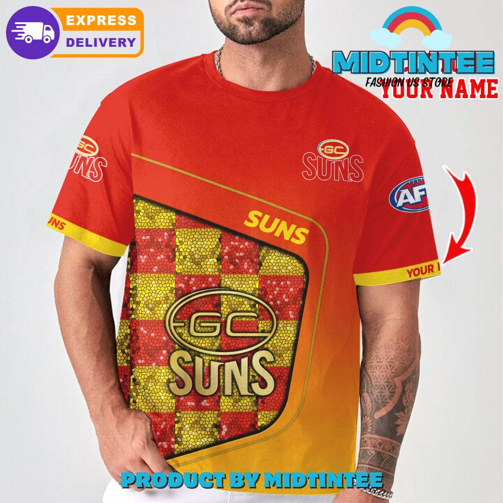 AFL Gold Coast FC Personalized 3D T-Shirt Limited Edition