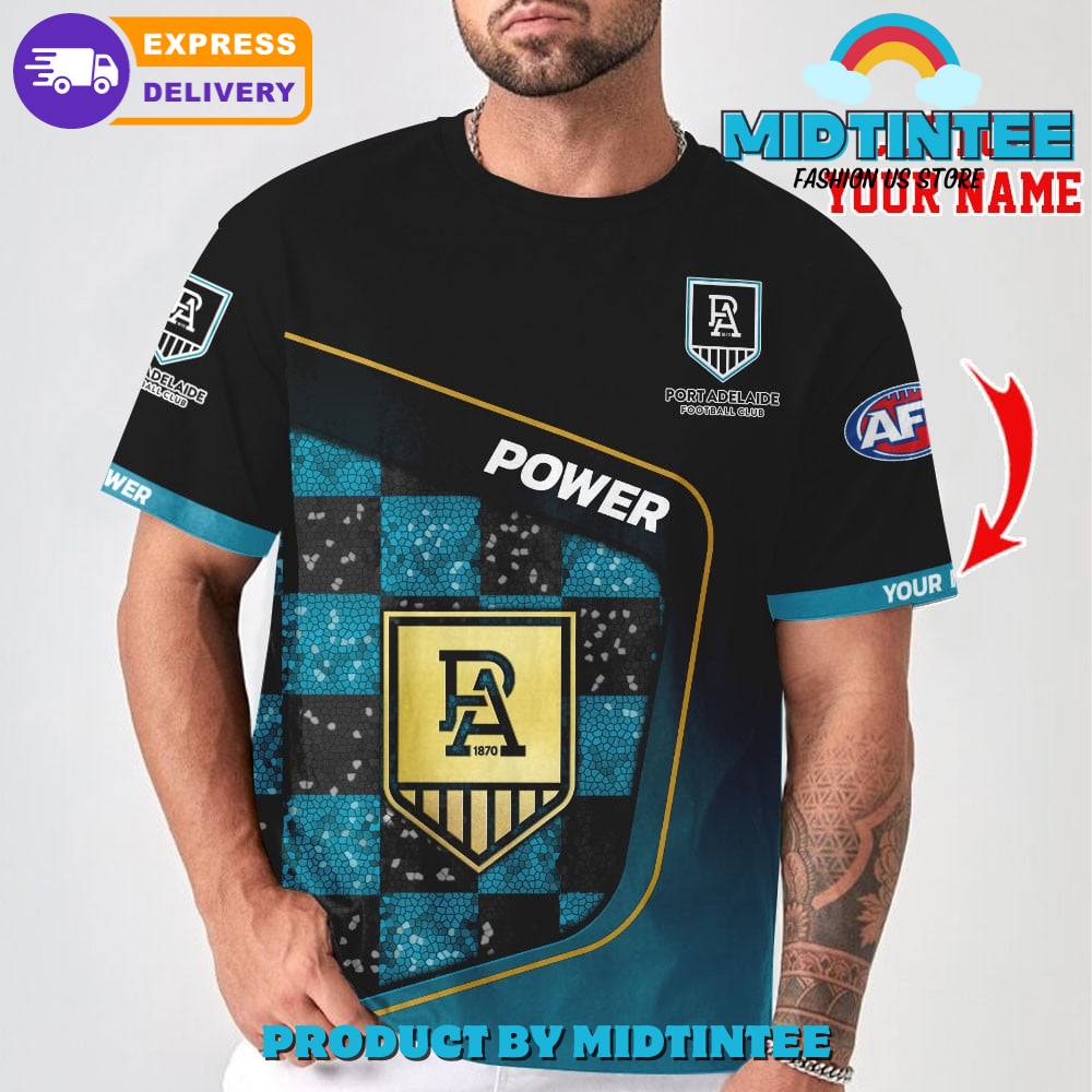 AFL Port Adelaide FC Personalized 3D T-Shirt Limited Edition