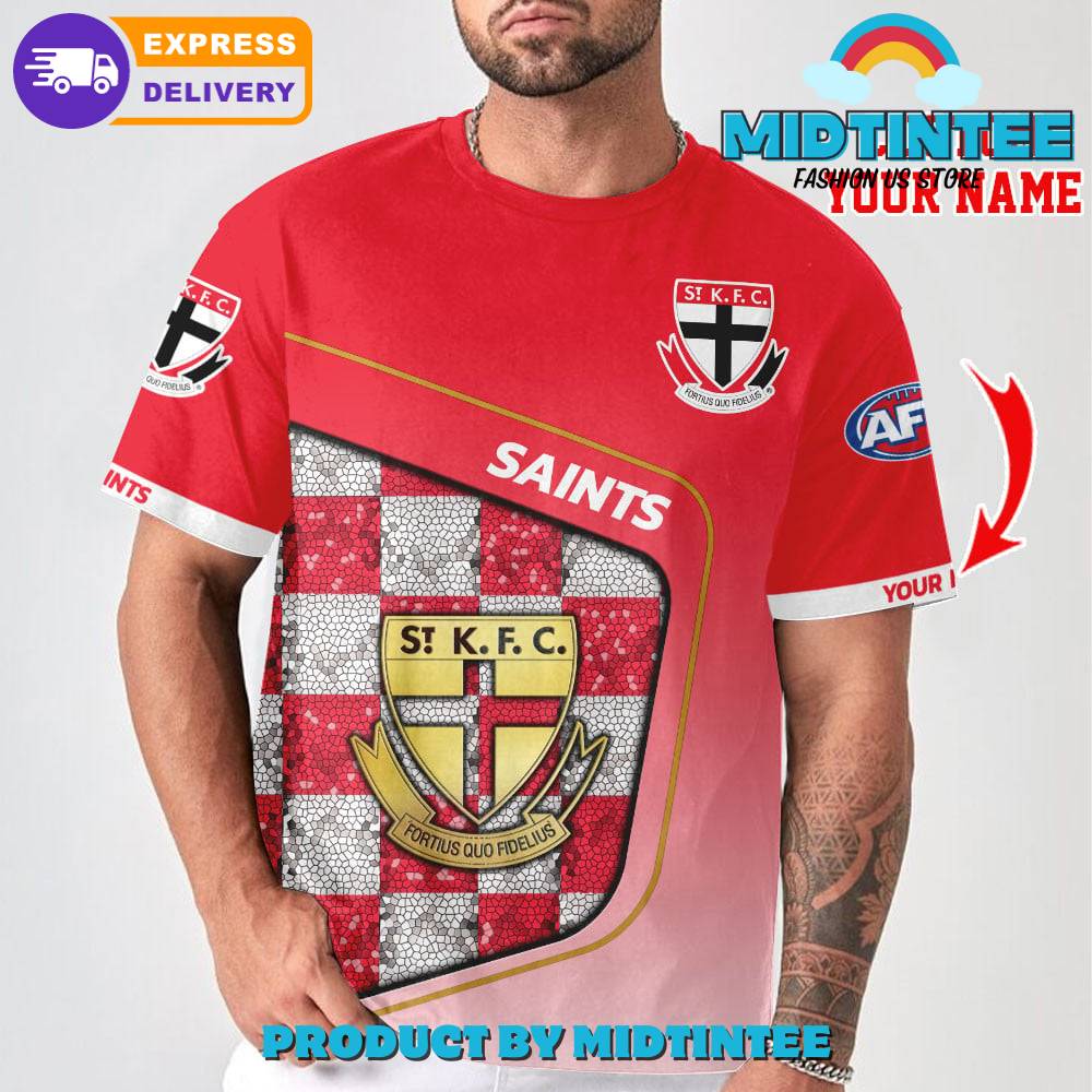 AFL St Kilda FC Personalized 3D T-Shirt Limited Edition