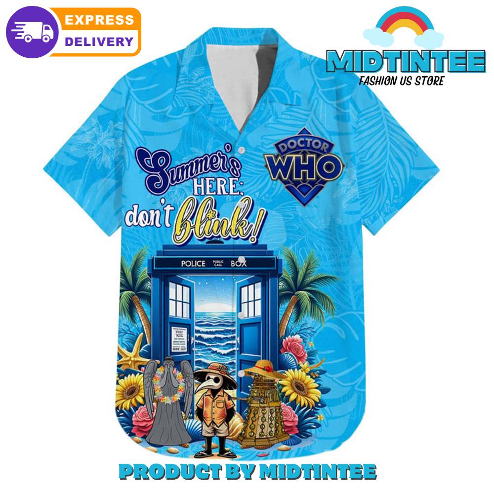 Doctor Who Summer’s Here Don’t Blink Hawaiian Shirt