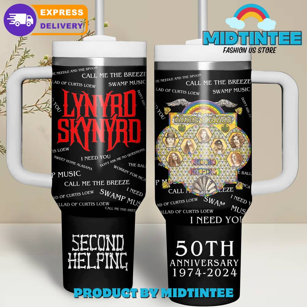 Lynyrd Skynyrd 50th Anniversary 2024 Stanley Tumbler