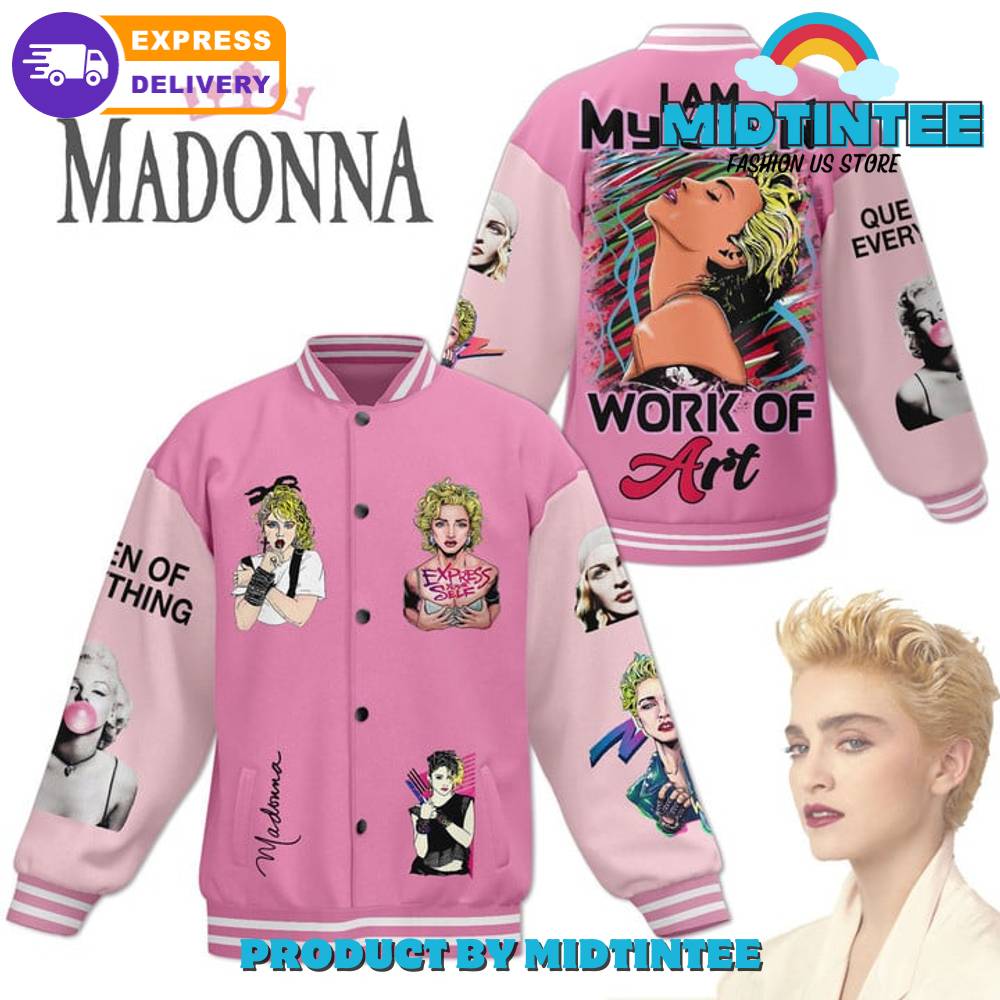 Madonna I Am My Own Work Of Art Baseball Jacket