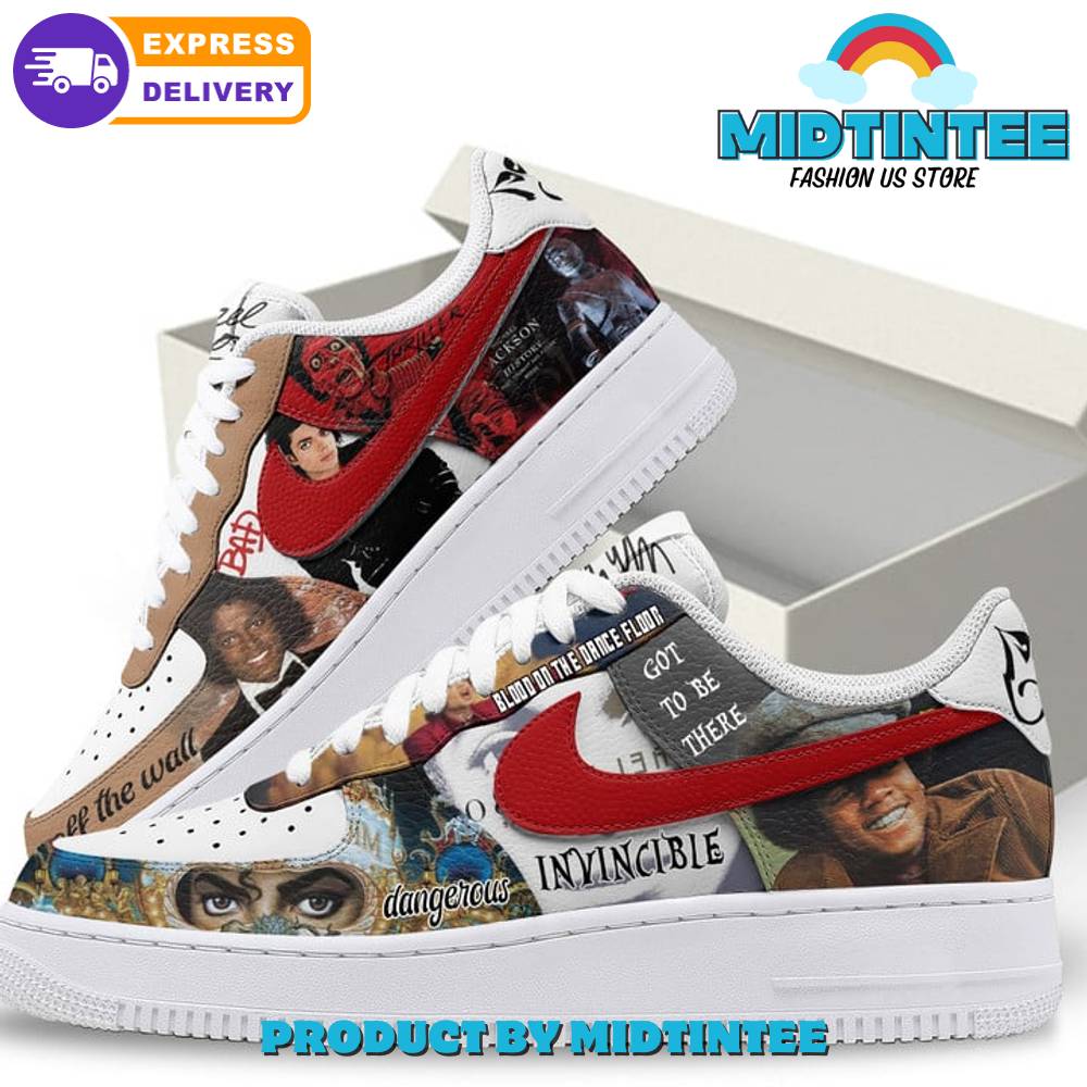 Micheal Jackson Off The Wall Nike Air Force 1 Midtintee