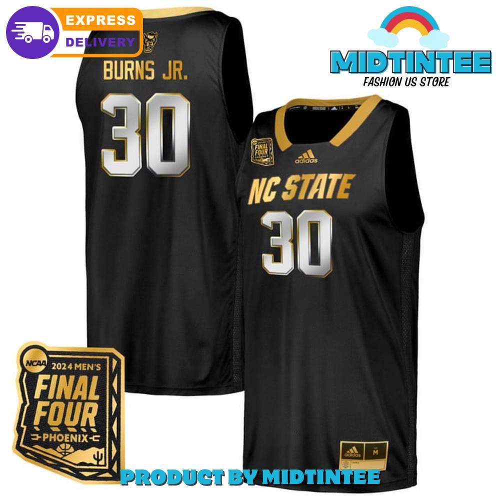 NC State Wolfpack 2024 Final Four Patch Burns Jr Basketball Jersey