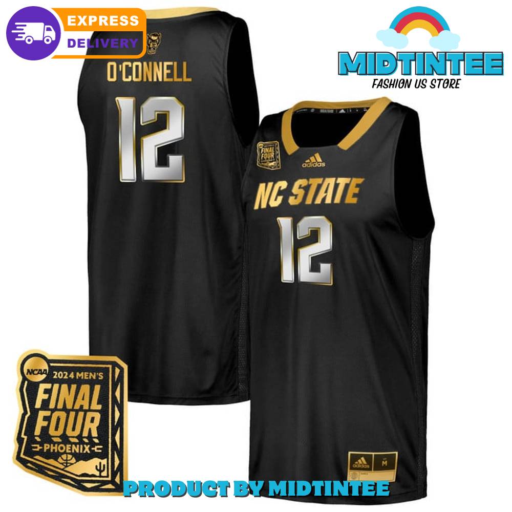 NC State Wolfpack 2024 Final Four Patch O’Connell Basketball Jersey