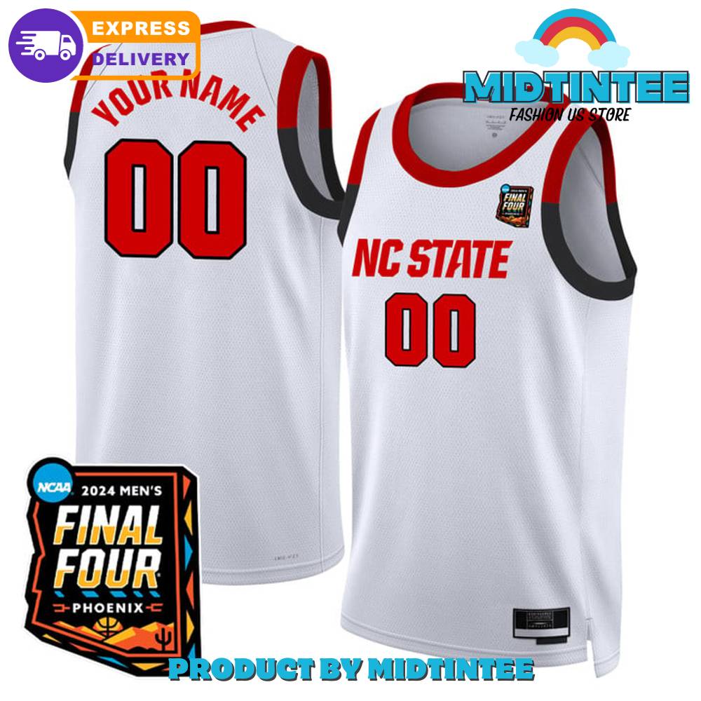 NC State Wolfpack 2024 Final Four Patch White Basketball Jersey