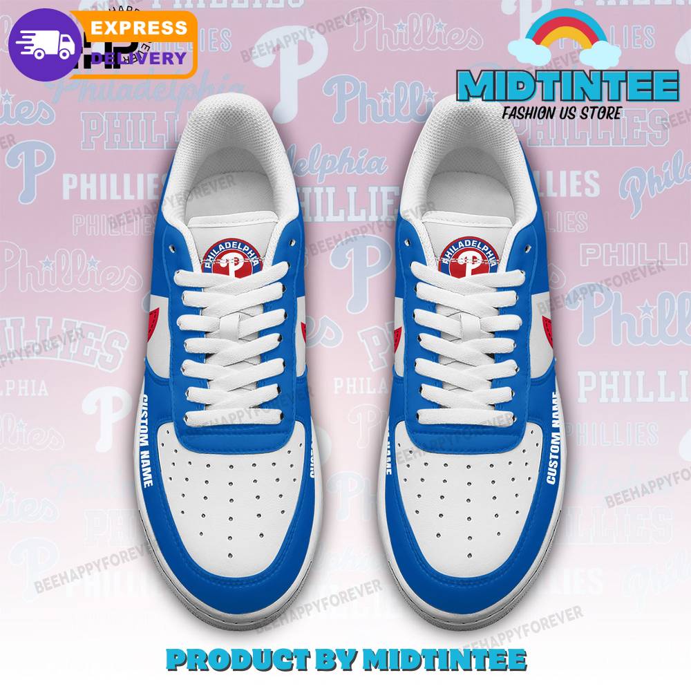 Philadelphia Phillies MLB Customized Blue Air Force 1