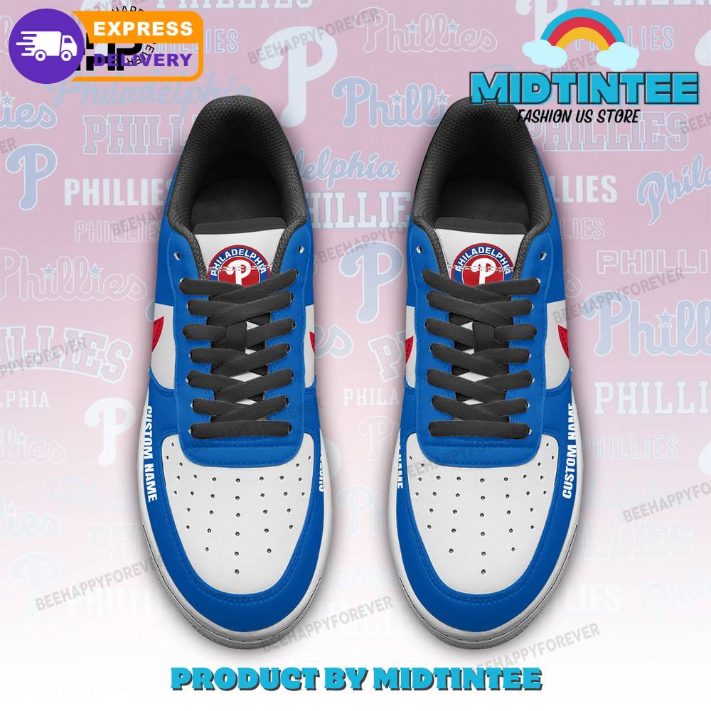 Philadelphia Phillies MLB Customized Blue Air Force 1