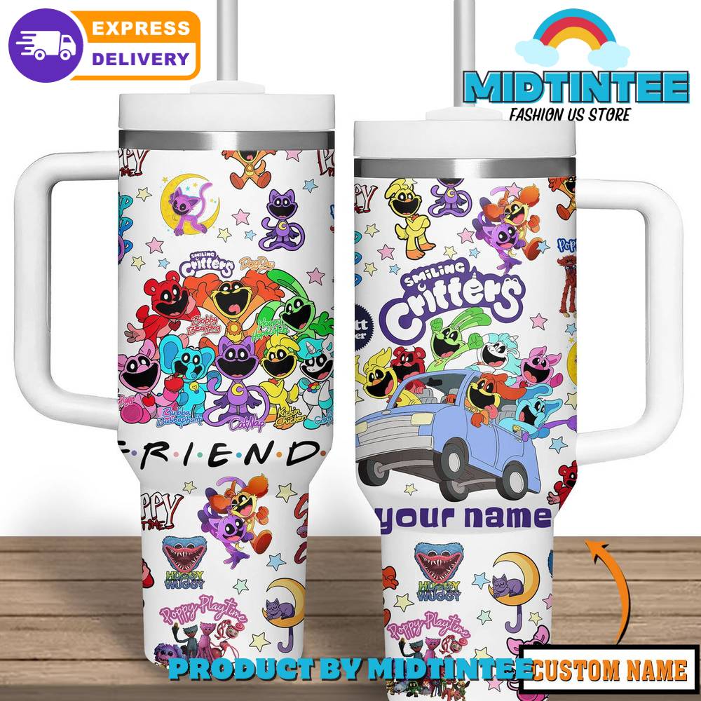 Poppy Playtime Smiling Critters Huggy Wuggy Customized Stanley Tumbler