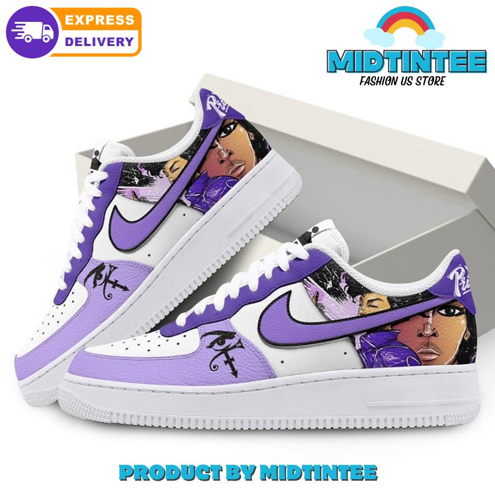 Prince American Singer Purple Nike Air Force 1