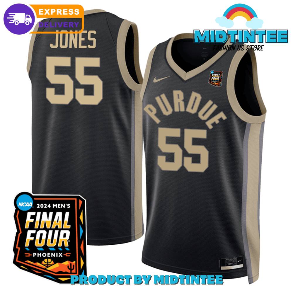 Purdue Boilermakers Final Four Patch Lance Jones Basketball Jersey