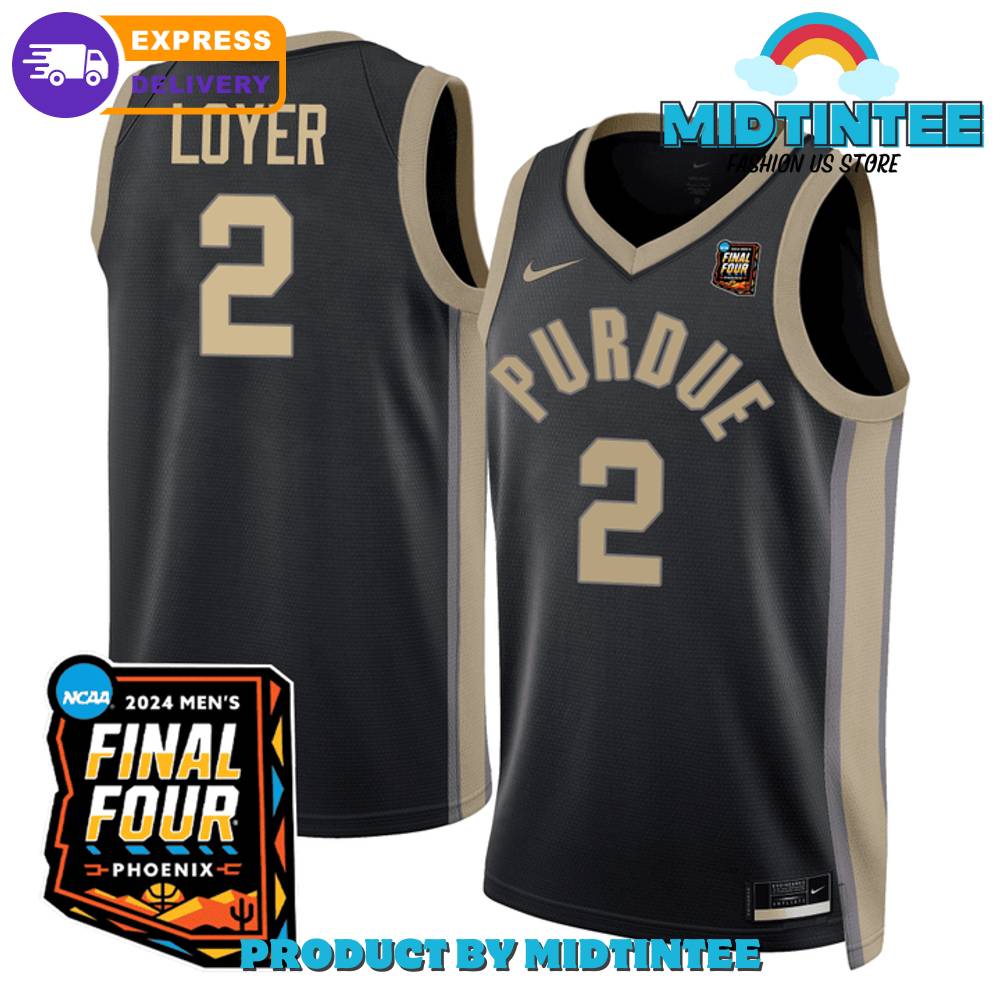 Purdue Boilermakers Final Four Patch Pletcher Loyer Basketball Jersey