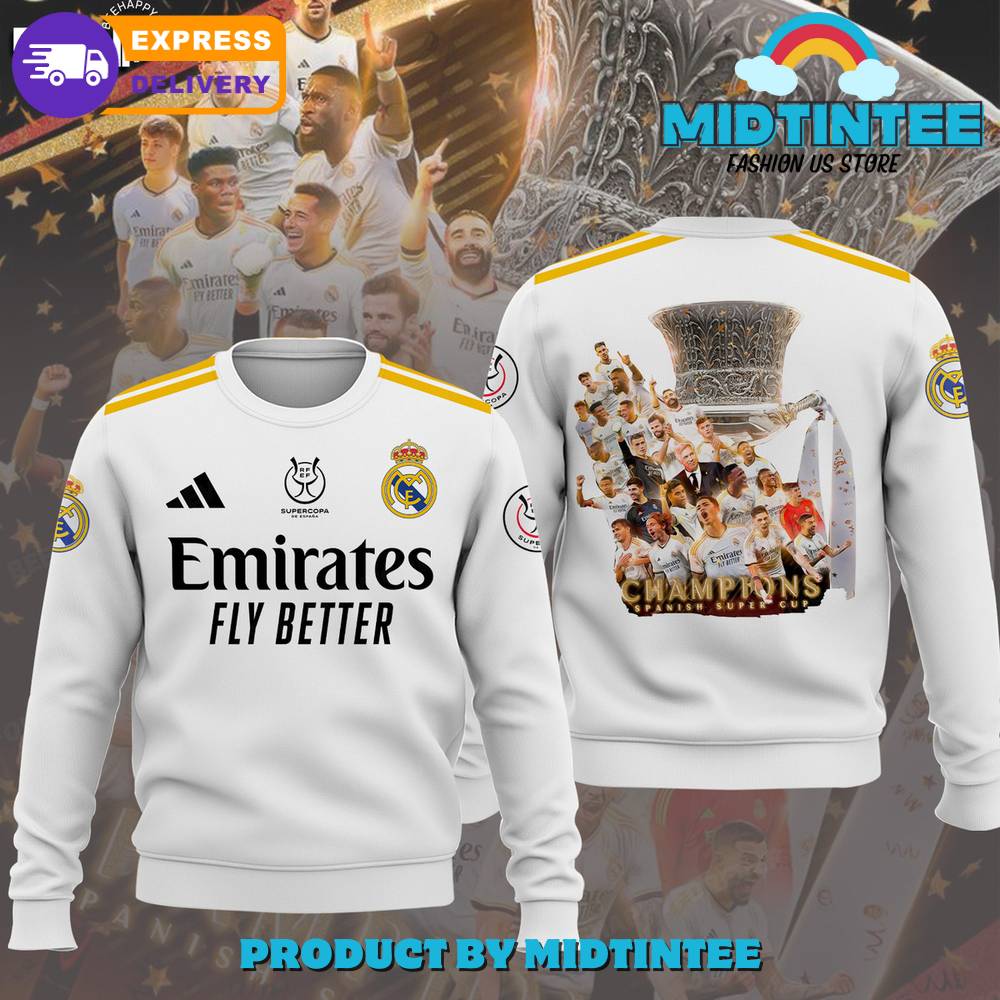 Real Madrid Supercampeones White Hoodie