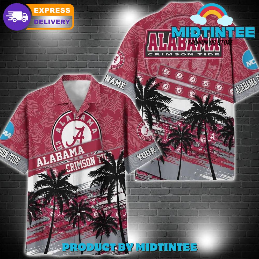 Alabama Crimson Tide NCAA Pattern Personalized Hawaiian Set