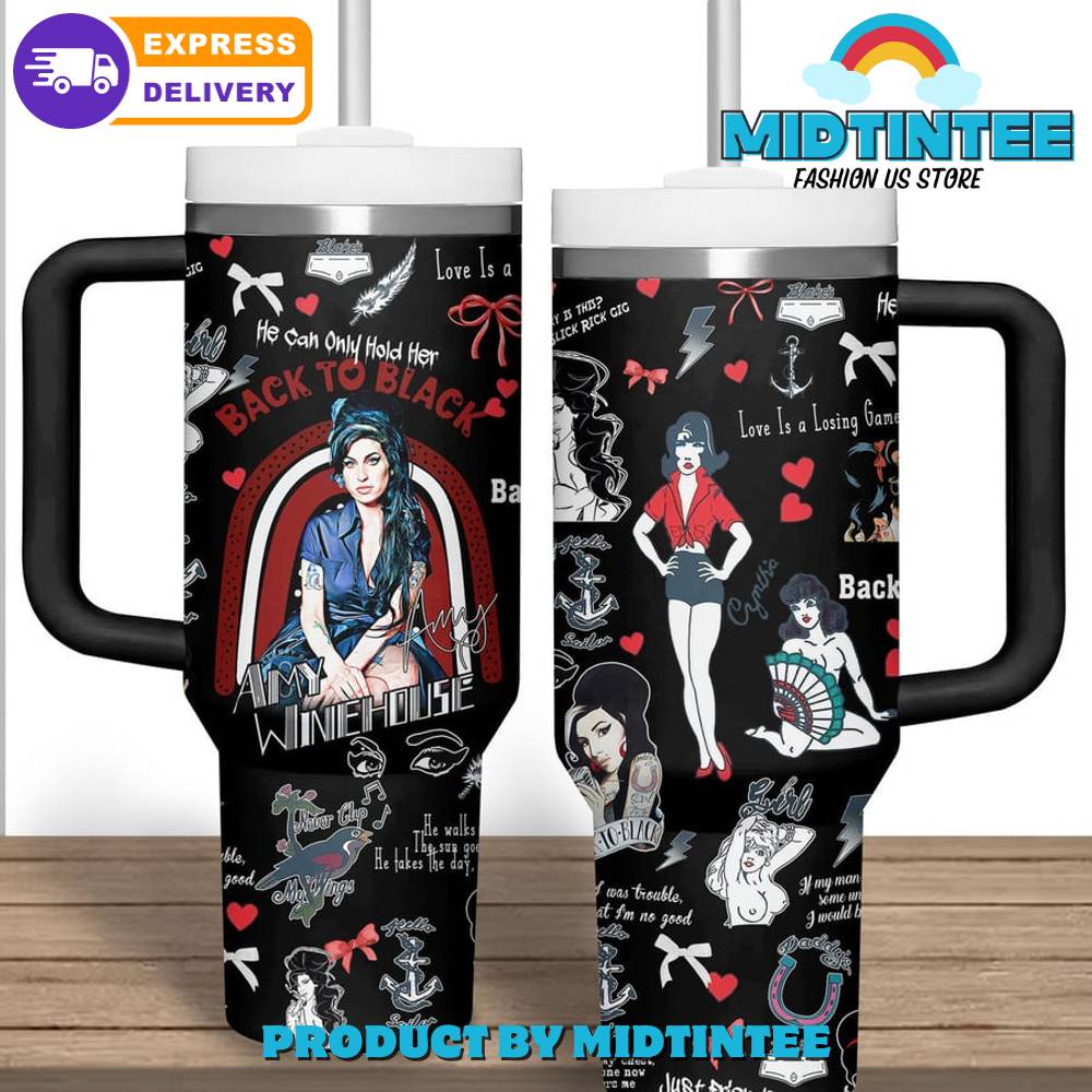 Amy Winehouse Back To Back Stanley Tumbler