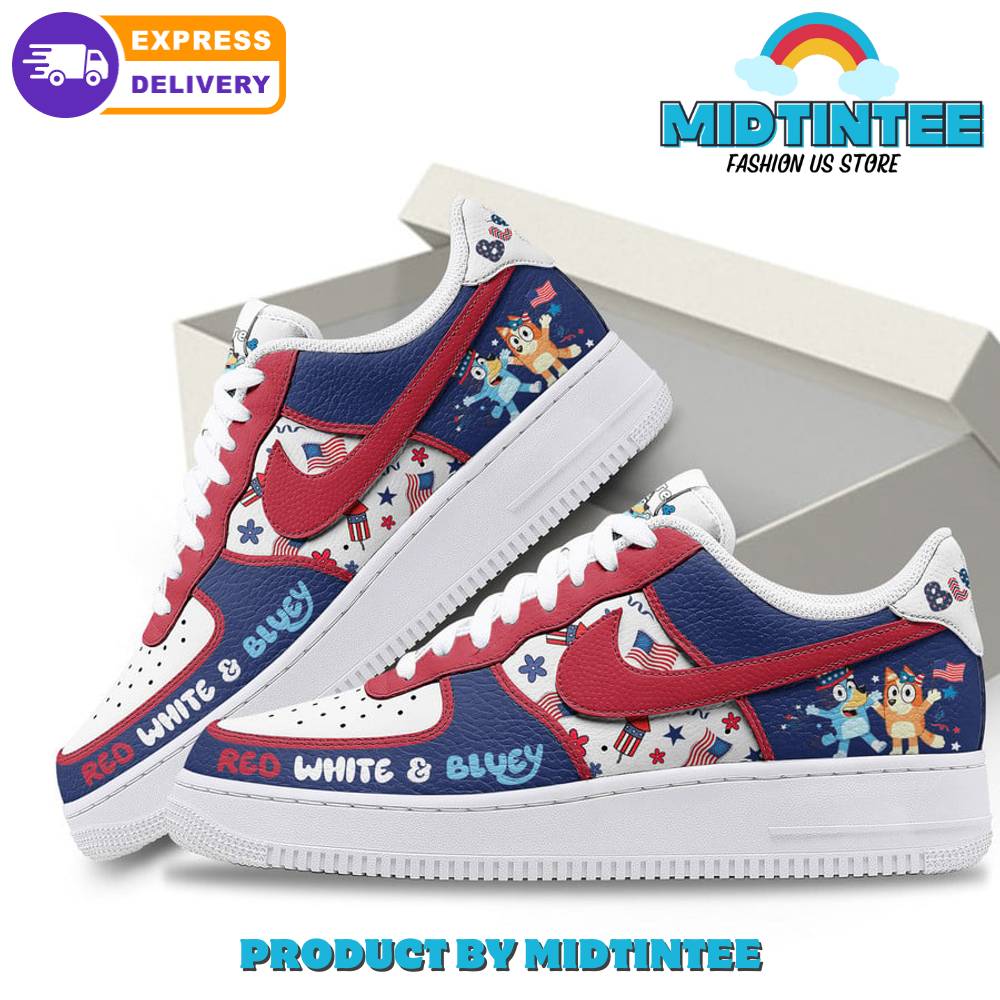 Bluey Independence Day Nike Air Force 1
