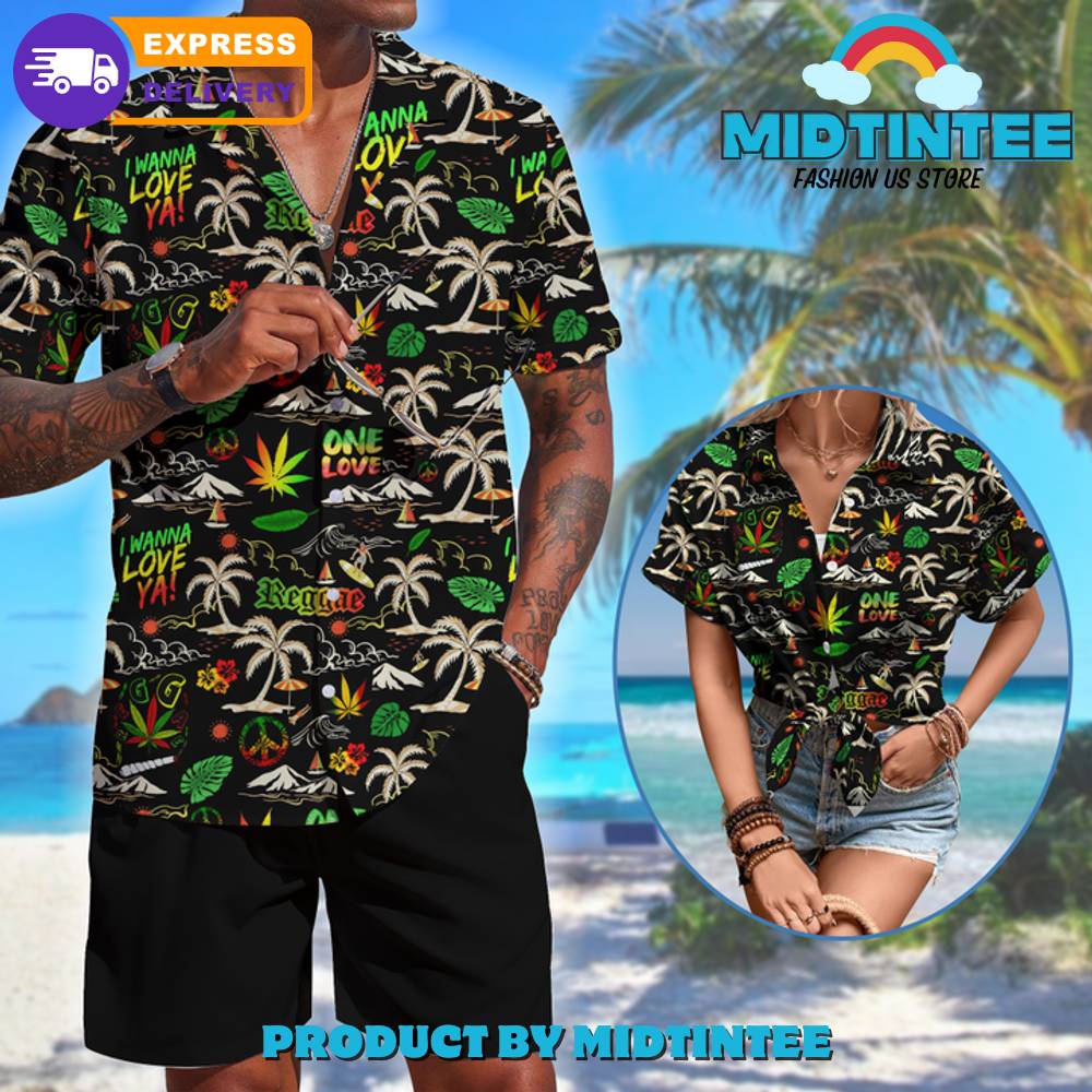 Bob Marley Love Live One Love Hawaiian Shirt