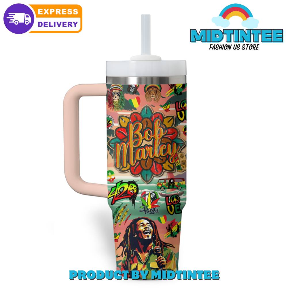 Bob Marley Rasta One Love Stanley Tumbler