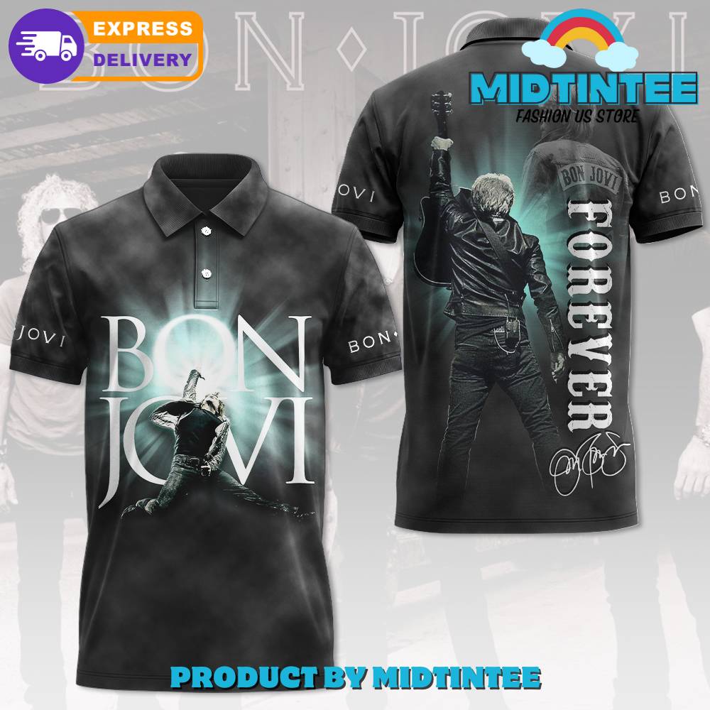 Bon Jovi Band Forever Album Polo Shirt