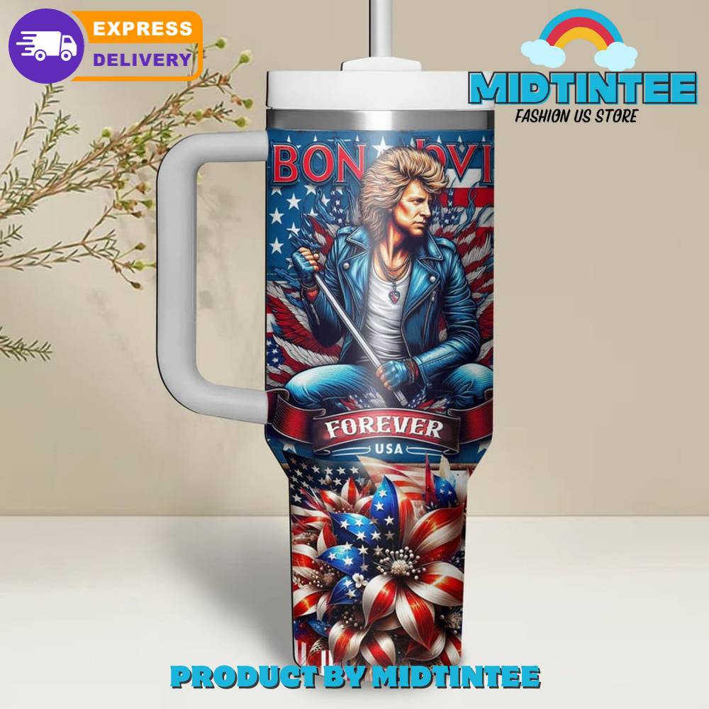 Bon Jovi Forever USA 40 Stanley Tumbler