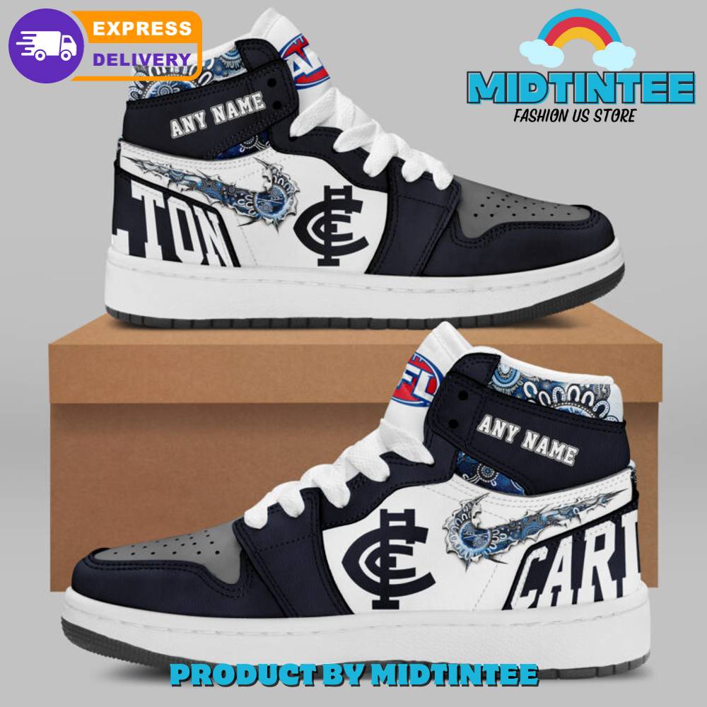 Carlton FC AFL Custom Name Nike Air Jordan 1