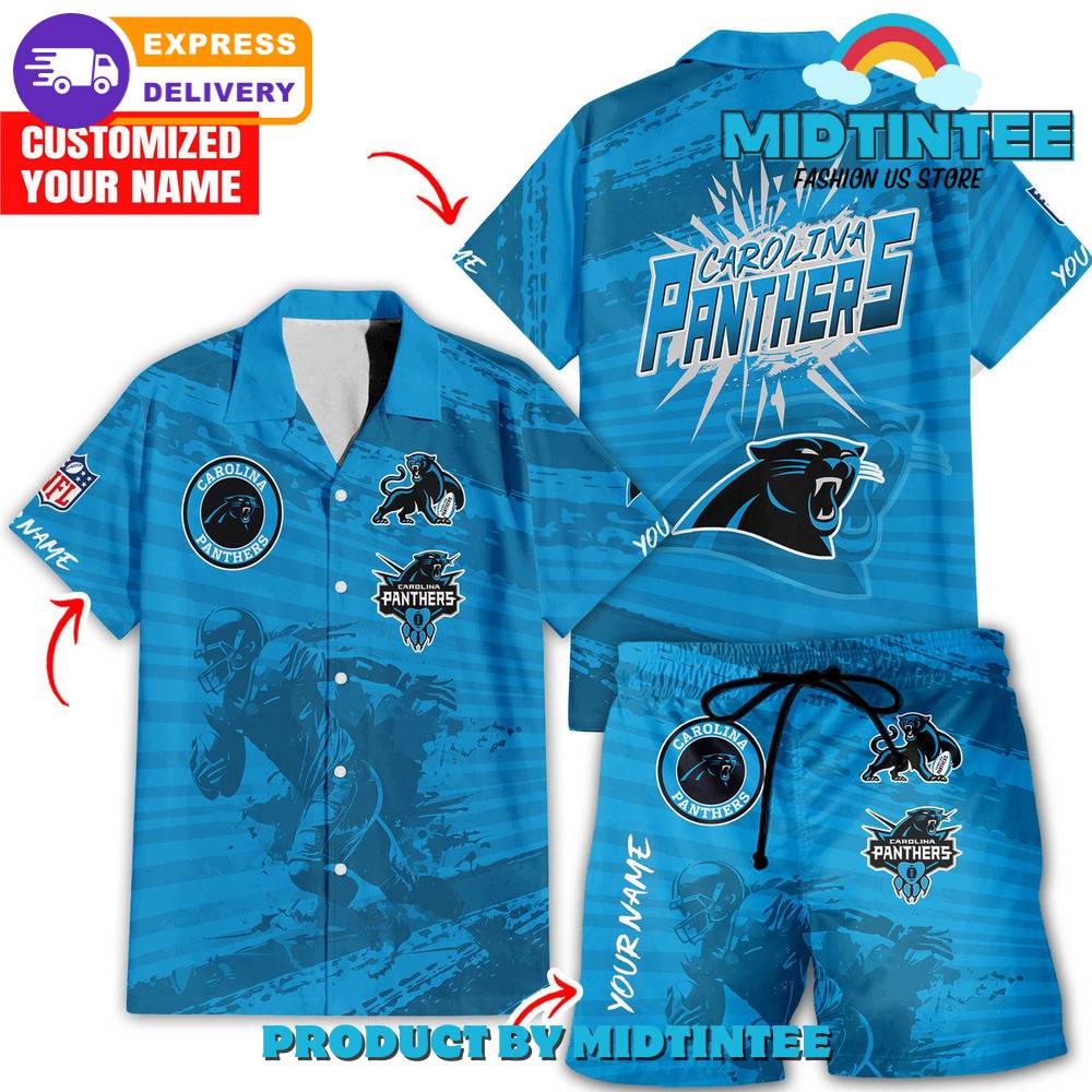 Carolina Panthers Personalized Combo Hawaiian Shirt And Short