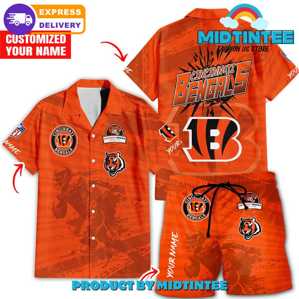 Cincinnati Bengals Personalized Combo Hawaiian Shirt And Short